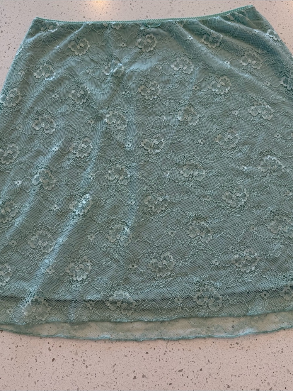 XL New Love Fire Mint Green Retro Boho Vintage Style Skirt Stretch Spandex
